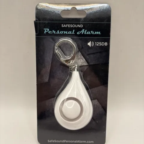 NEW Personal Safety Alarm Keychain White 125 Decibel Pull Chain Activation 