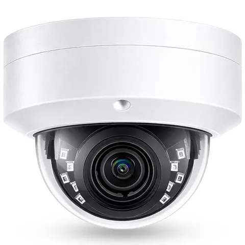4K 8MP PoE IP Vandal Dome PoE IP Camera Outdoor, 2.8mm Wide Angle 105° Fov, 9...