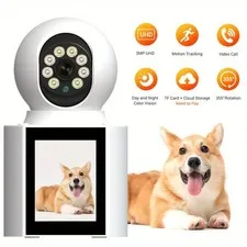 boykeep Wireless 2G WiFi Security Camera 2K Smart Indoor Night Vision Wired Cam