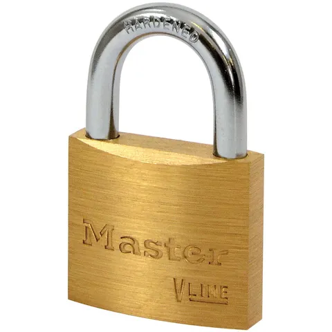 Master Lock 4140KA-4232 V Line Brass 40mm Lock - Equal Key 4232