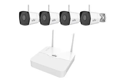 Uniview WiFi Bullet Camera System w/4-Channel NVR KIT/NVR301-04LS3-W/4*2122LB-AB