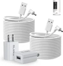 Indoor/Outdoor Power Adapter for Ring Stick up Cam Battery 3Rd Gen/2Nd Gen/Plug-