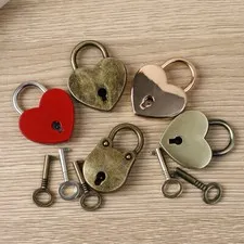 5x Vintage Style Small Metal Lock with Key for Wooden Box Iron Box Mini Lock Set