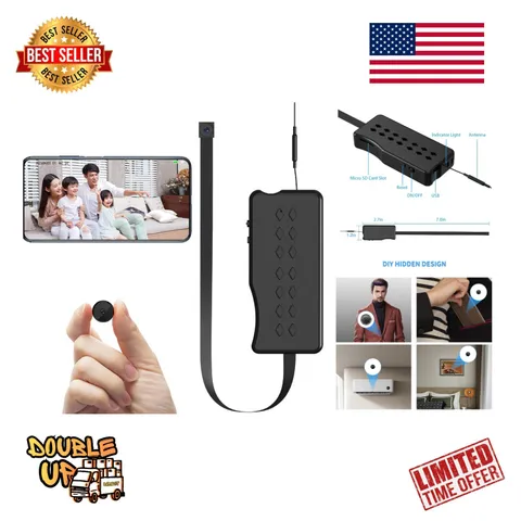 Mini Wifi Camara Vigilancia Inalambrica Espia Oculta USB 1080P Video Con Audio