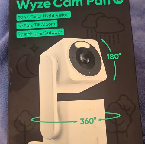 Wyze Cam Pan v4 4K Wi‑Fi IP Camera Color Night Vision Pan/Tilt/Zoom Spotlight