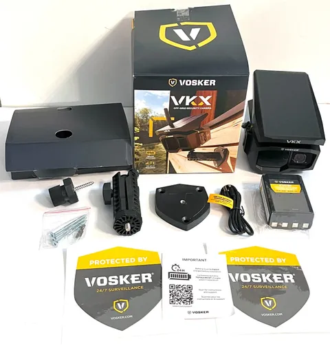 VOSKER VKX 4G-LTE Robust Security Camera w/Battery Solar On Demand Vid OPEN BOX