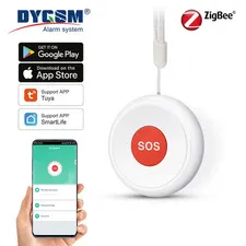 Tuya ZigBee SOS Emergency Butto Elderly Children Alarm Emergency Help Switch Hom