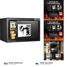 ADIMO Safe Box for College Dorm Room with Fireproof Waterproof Bag, Money Saf...