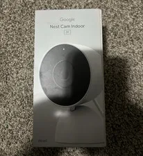 Google Nest Cam Indoor Wired 2K IP Security Camera, Snow, HDR, Wi‑Fi