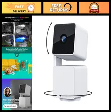 1080p Wi-Fi Smart Home Security Camera, Indoor/Outdoor, Pan/Tilt/Zoom, Color Nig