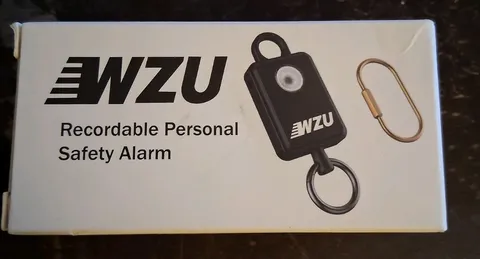 WZU Recordable Personal Safety Alarm with LED Light (Black)