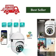 1080P WiFi Security Camera 360° Two-Way Audio Night Vision FireFrog