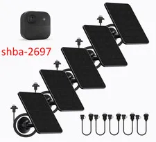 5-Pack Solar Panels for Blink Outdoor 2K+/4/3, XT3/XT2, 13.1ft Cable & Mount