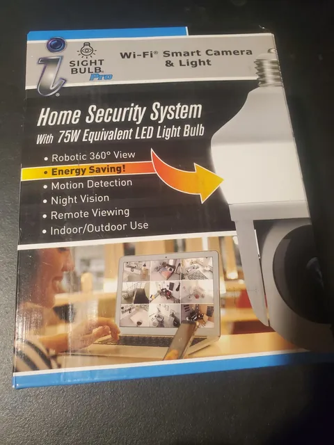 New Sight Bulb WiFi Smart Camera & Light Pro, 75W Equivalent LED Light