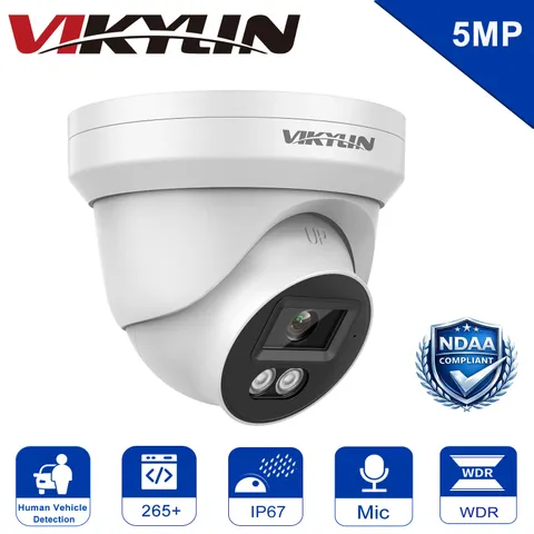VIKYLIN 5MP PoE IP Security Camera Surveillance Outdoor Indoor Human Detection