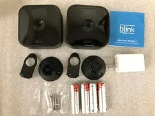 TWO Blink Outdoor Wireless 1080p Security Cameras BCM00400U NO MODULE B086DL32R3