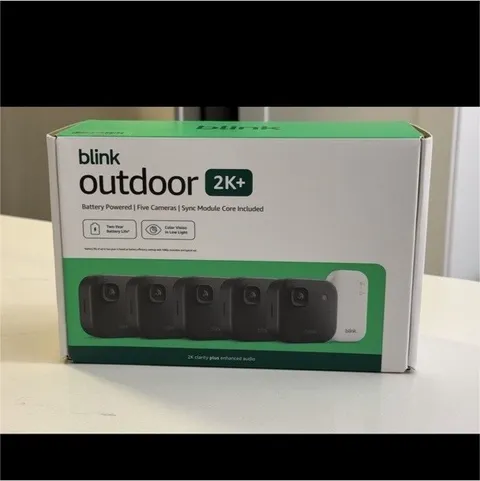 Blink Outdoor 2K+ 5 Camera Wireless Security System Sync Module Core NEW
