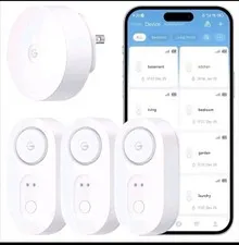 Govee 1804Ft Water Leak Detector 1s With Smart Gateway 1s H5059+H5044 1+3Pk