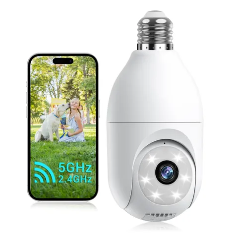 Rocktone Light Bulb Security Camera 5G 2.4G WiFi IP Network Camera TY-DP04