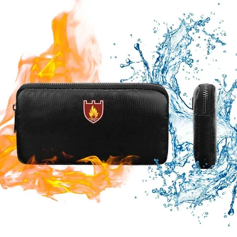 Fireproof Waterproof Storage Bag Valuables Organizer Travel Case