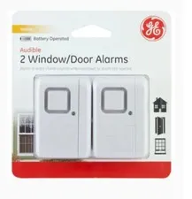 GE - 2 Indoor Window Door Alarm Sensor Model # 36019