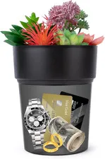 Flower Pot Diversion Safe Hidden Lock Box Key Lock Secret Storage Planter Secure