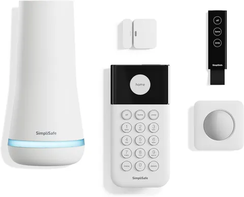 SimpliSafe 5 Piece Wireless Home Security System White