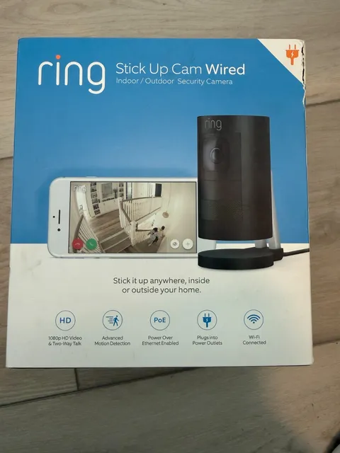 Ring Stick Up Cam Wired Indoor/Outdoor Security Camera (Model 2540AH710L-C01FX)