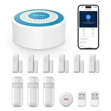 YBJ Home Alarm System, Alarm System for Home Security with 120dB Siren, Door ...