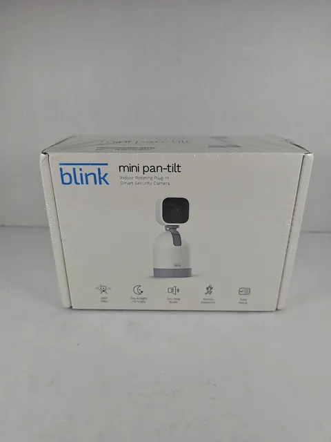 Blink Mini Pan-Tilt Camera Rotating Indoor Plug-in Smart Security Camera