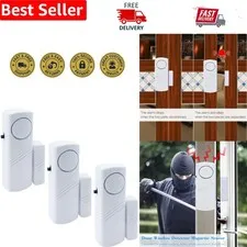 Compact and Powerful 90DB Wireless Door Window Alarm - Perfect for Families