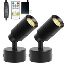 LED Spot Lights Up Indoor Plug in 5W 6000K 13ft Cord Cold White