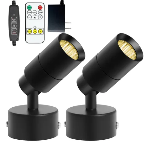LED Spot Lights Up Indoor Plug in 5W 6000K 13ft Cord Cold White