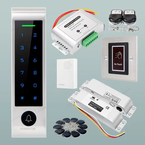 Access Control System For Door Entry With Battery& IR Switch& NC Drop Bolt Lock