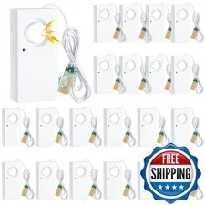 Hoteam 20 Pcs Water Sensor Alarm Leak Detector 120Db Water Leak Alarm 9V