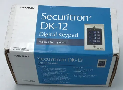 New ASSA ABLOY Securitron DK-12 All-in-one Digital Keypad System  o514