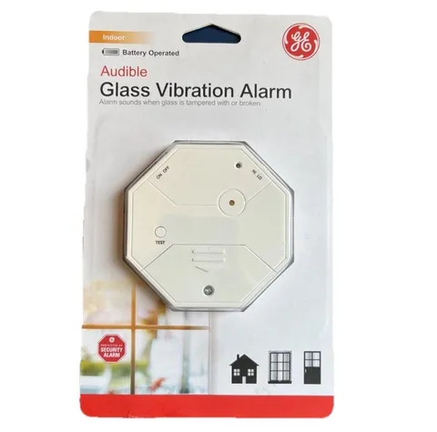 General Electric Personal Security Wireless Glass Vibration Detector Alarm E43