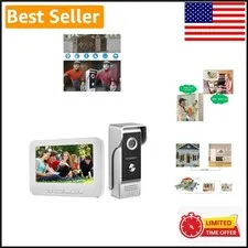 All-in-One 7-Inch Video Intercom Kit with Two-Way Communication and Night Vision