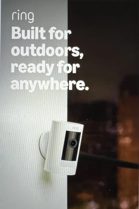 Ring Stick Up Cam Outdoor Wireless Security Camera - White