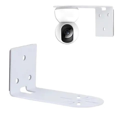 Metal L Shape Security Camera Mount with Glue Base for Easy Installation