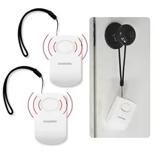 Securityman Door Handle Alarm with 130dB Vibration Triggered Portable black