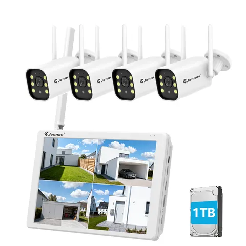 Home Wireless Security Camera System Outdoor 5MP 10CH NVR Monitor CCTV IP Camera