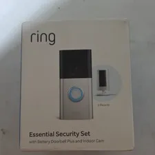 Ring Essential Kit with Battery Doorbell & Indoor Cam NEW SEALED