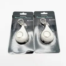 X2 Safesound Personal Alarms 125db Personal Alarm Keychain White NEW Free Ship