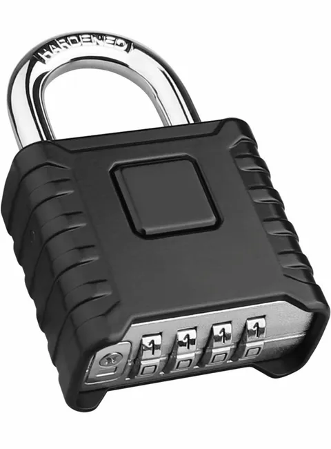 Heavy Duty Combination Padlock, Large Outdoor Padlock [One-Touch Unlocking] High