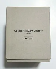 Google Nest Cam Outdoor Wired IP Security Camera 1080p Wi‑Fi Weatherproof White