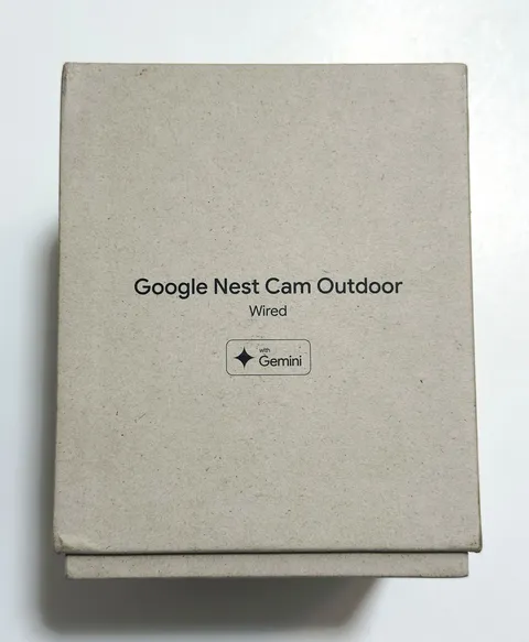 Google Nest Cam Outdoor Wired IP Security Camera 1080p Wi‑Fi Weatherproof White