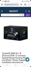 TurboHD 5MP Kit / 8 Channel DVR / 2 cameras Eyeball (2mp) Housing Plastic and...