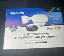 Reolink Elite Floodlight WiFi 4K 180°Panoramic Security Camera 24/7 Recording