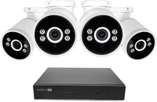 4K Wired NVR Security Camera System, 8 Channels, 4 Cameras, 1TB Storage